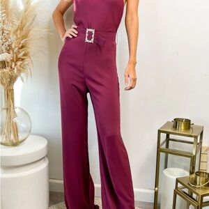 Amanda Uprichard Aubergine Jumpsuit